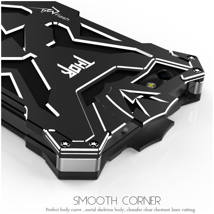 For Huawei Honor 4C Cool Metal Aviation Aluminum Armor Phone Casing - Black-2