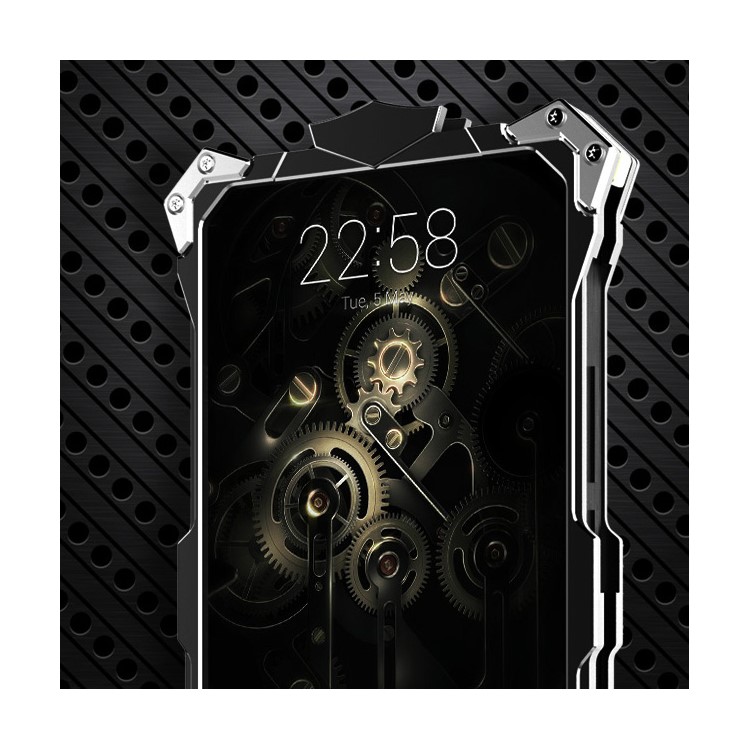 Tough Metal Aviation Aluminum Armor Phone Case for Huawei Honor 6 Plus / 6X - Black-4