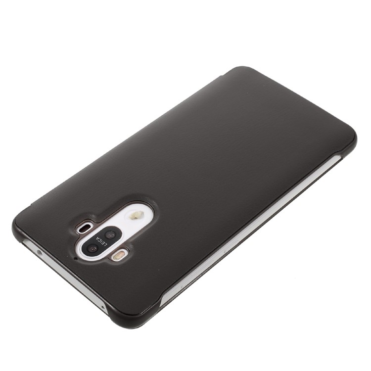 Full View Window Smart Leather Phone Case for Huawei Mate 9 - Black-4
