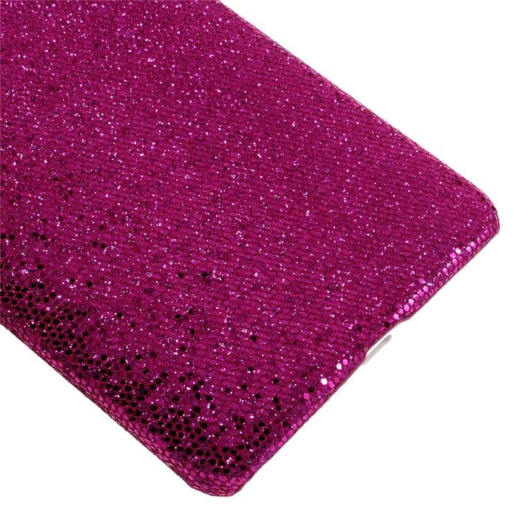 Glittery Sequins Leather Coated Hard Mobile Case for Huawei Mate 9 - Rose-5