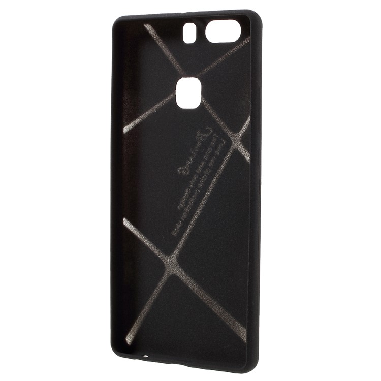 BOSILANG Lines Pattern Matte TPU Back Phone Case for Huawei P9 Plus - Black-5
