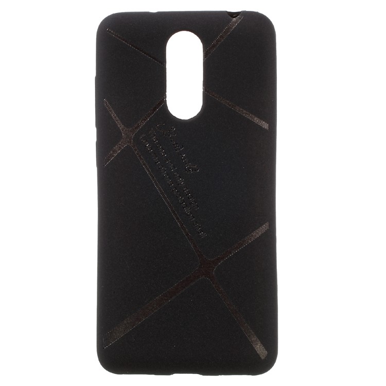 BOSILANG Lines Pattern for Huawei Enjoy 6 Matte TPU Mobile Phone Case - Black-1