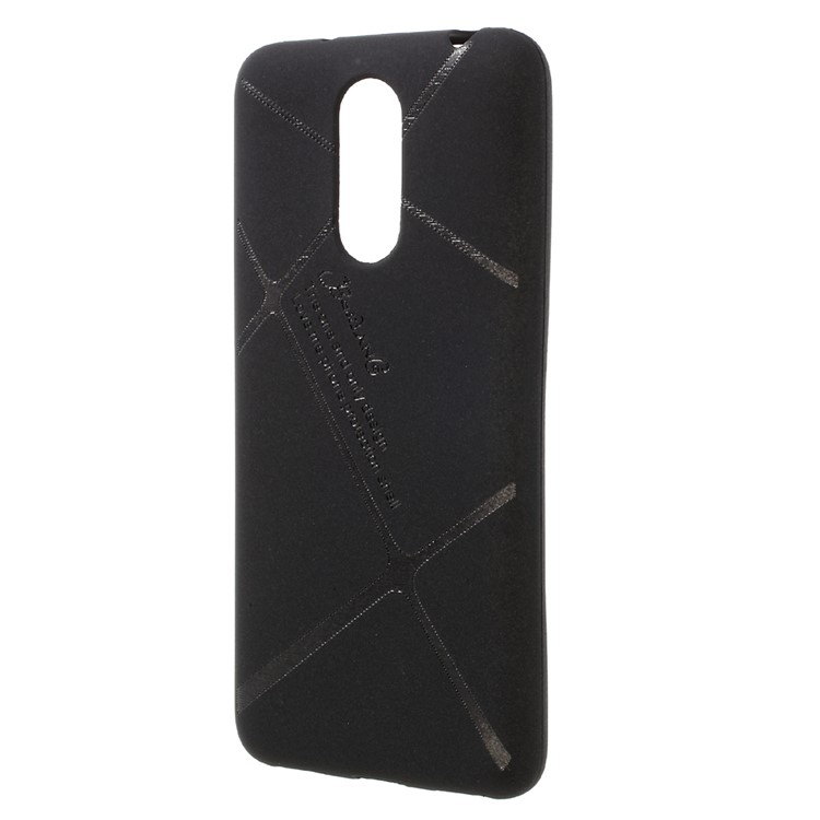 BOSILANG Lines Pattern for Huawei Enjoy 6 Matte TPU Mobile Phone Case - Black-2