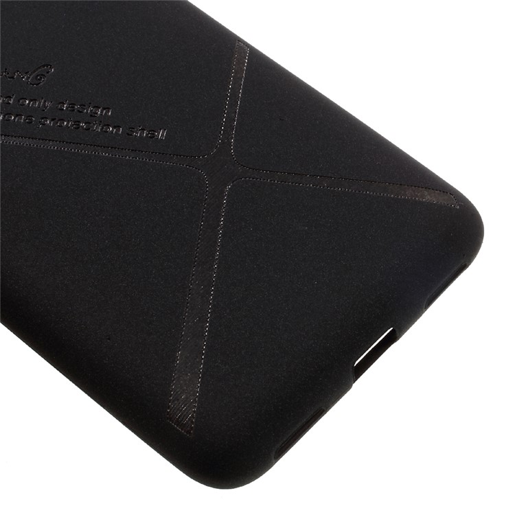 BOSILANG Lines Pattern for Huawei Enjoy 6 Matte TPU Mobile Phone Case - Black-5