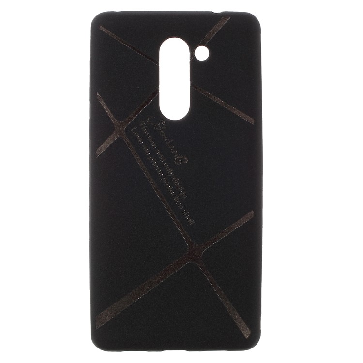BOSILANG Lines Pattern Matte TPU Mobile Shell for Huawei Honor 6x (2016) / Mate 9 Lite - Black-1