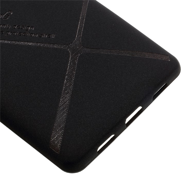 BOSILANG Lines Pattern Matte TPU Mobile Shell for Huawei Honor 6x (2016) / Mate 9 Lite - Black-5