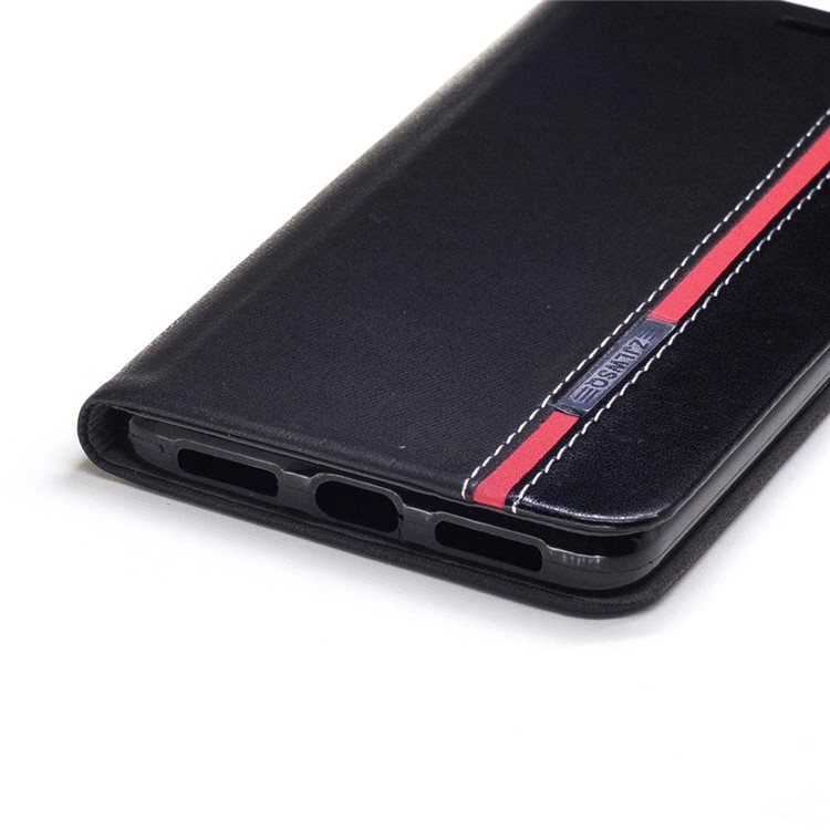 Bi-color Leather Card Holder Mobile Casing for Huawei Mate 9 - Black-5