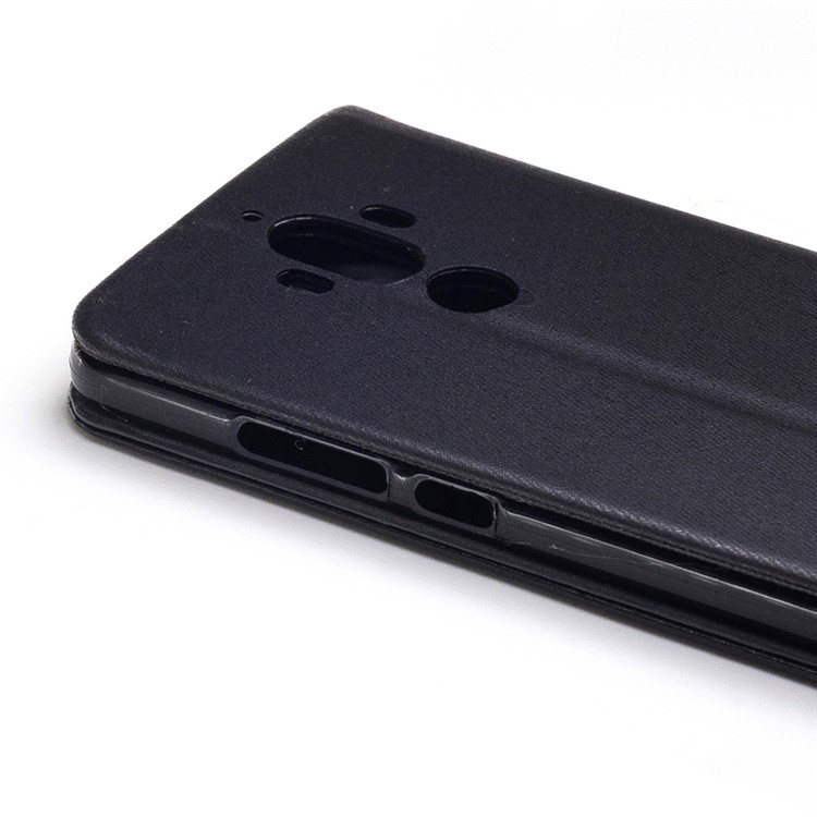 Bi-color Leather Card Holder Mobile Casing for Huawei Mate 9 - Black-6