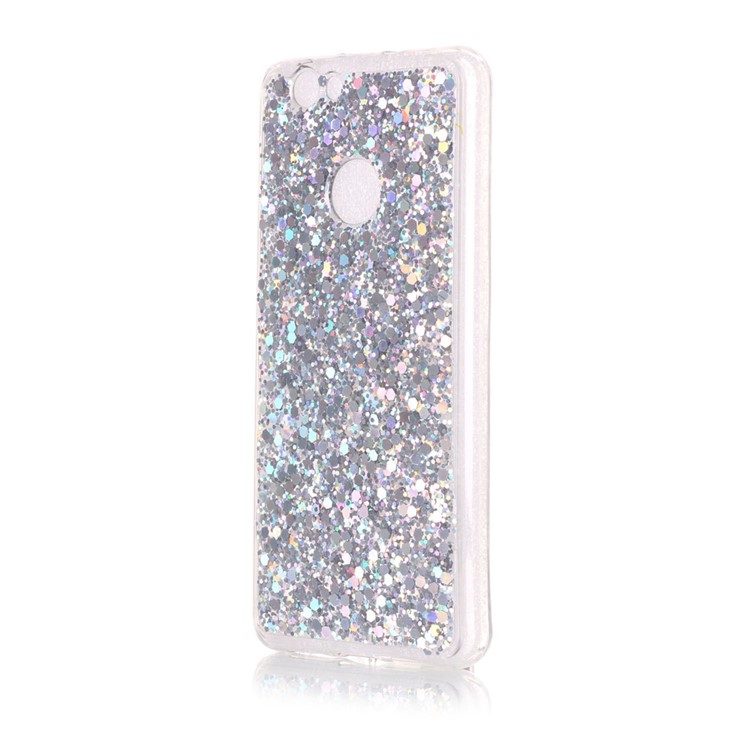 For Huawei nova Color Changing Glittering Sequins Acrylic TPU Phone Case - Silver-1
