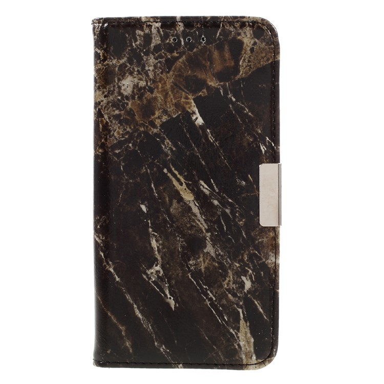 Marble Grain Wallet Leather Stand Case for Huawei Enjoy 6s - Black-3