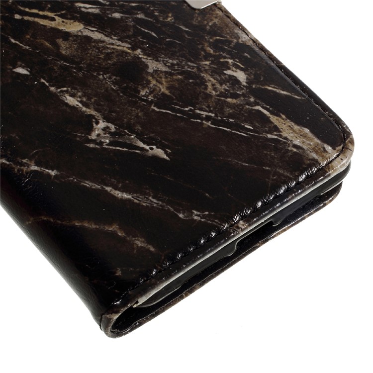 Marble Grain Wallet Leather Stand Case for Huawei Enjoy 6s - Black-7