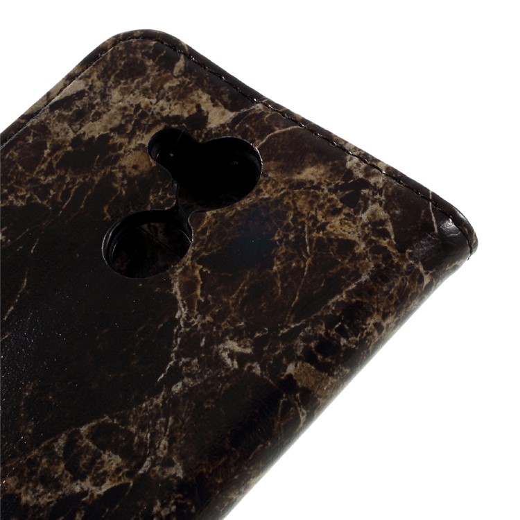 Marble Grain Wallet Leather Stand Case for Huawei Enjoy 6s - Black-8