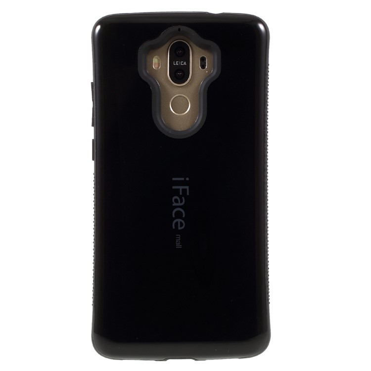 IFACE MALL for Huawei Mate 9 Glossy PC + TPU Hybrid Mobile Case - Black-2