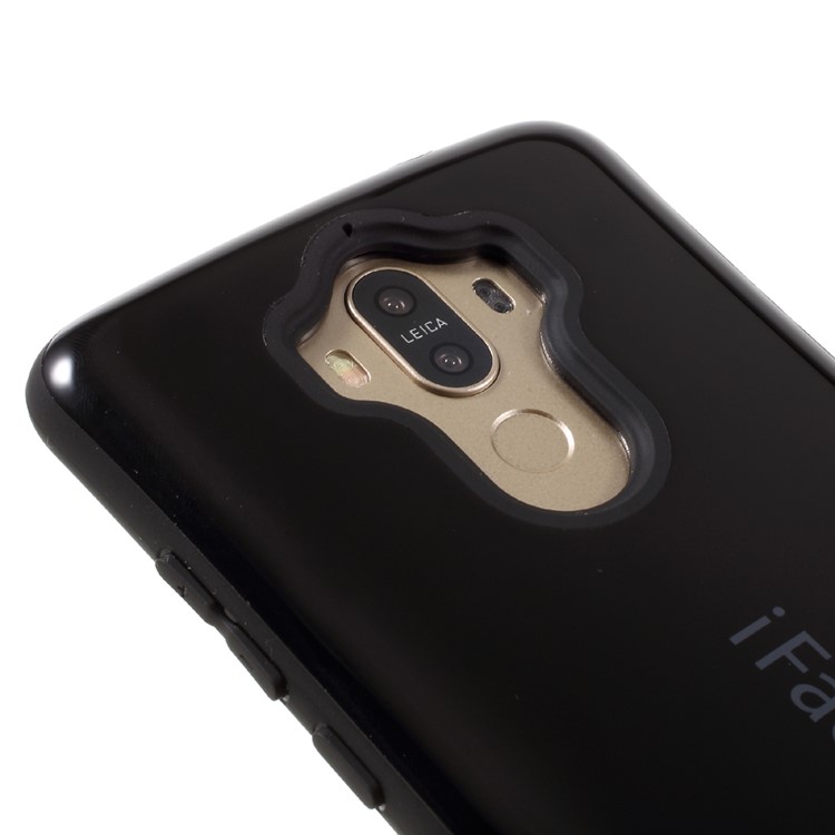 IFACE MALL for Huawei Mate 9 Glossy PC + TPU Hybrid Mobile Case - Black-3