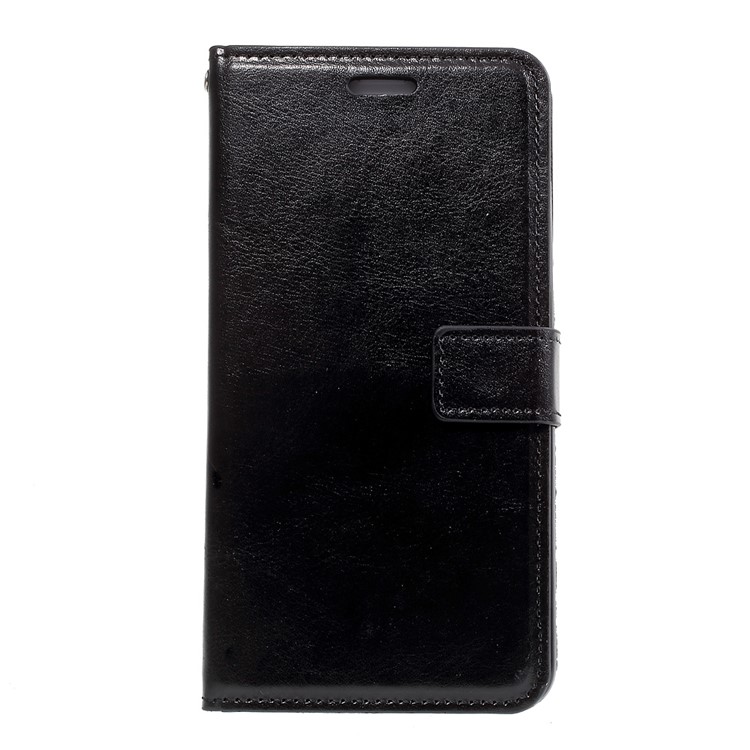 Crazy Horse Photo Slot Wallet Leather Case Stand for Huawei Mate 9 - Black-3