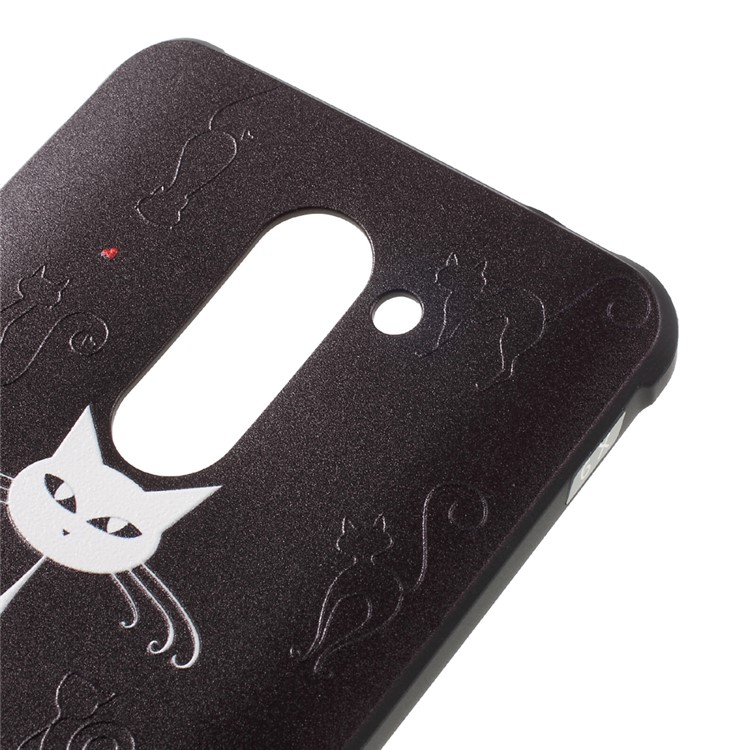 Fashion Embossed TPU Phone Case for Huawei Honor 6x (2016) / Mate 9 Lite - White Cat-4