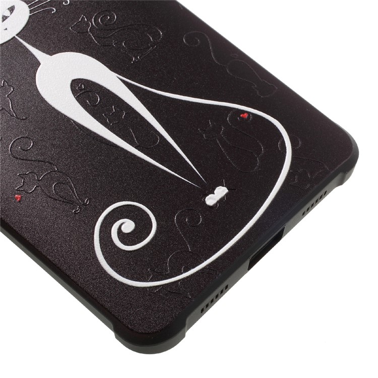 Fashion Embossed TPU Phone Case for Huawei Honor 6x (2016) / Mate 9 Lite - White Cat-5