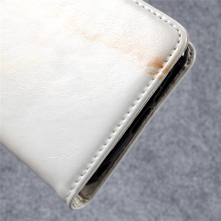 Marble Grain Wallet Leather Phone Case for Huawei Honor Magic - Light Brown-8
