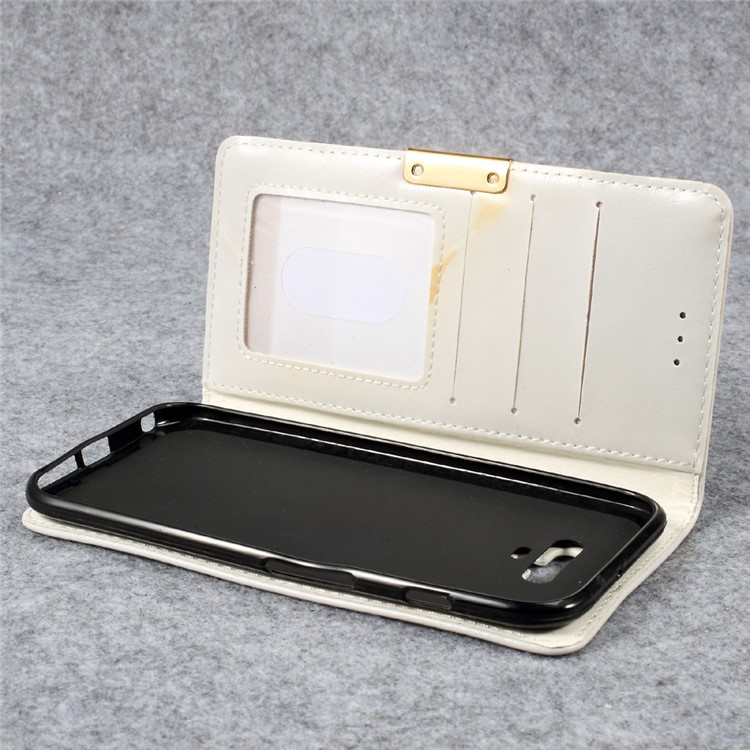 Marble Grain Wallet Leather Phone Case for Huawei Honor Magic - Light Brown-9