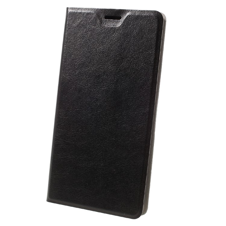 Mobile Case Crazy Horse Leather Flip Cover for Huawei Ascend XT - Black-3