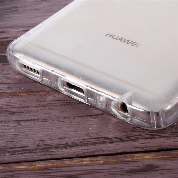 For Huawei P9 Drop-resistant Clear TPU Cell Phone Case-4