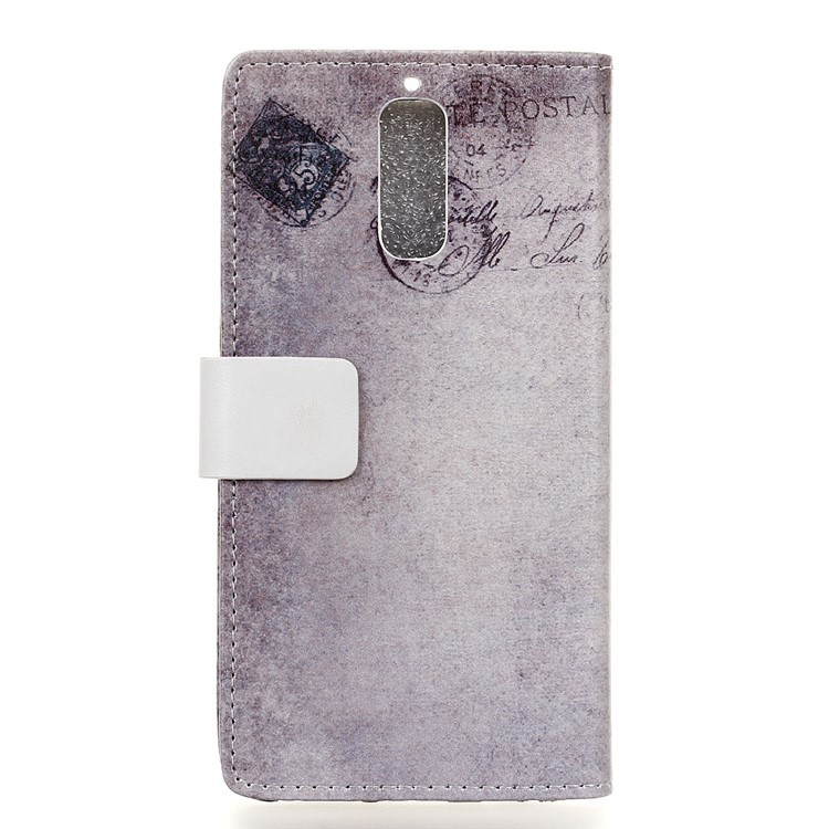 Patterned Leather Wallet Phone Case for Huawei Mate 9 Pro/Porsche Design - Cat and French Flag-2