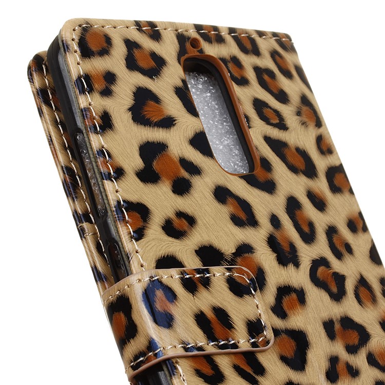 Glossy Leopard Wallet Leather Case Stand for Huawei Mate 9 Pro/ Porsche Design-3