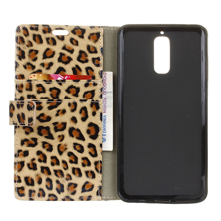 Glossy Leopard Wallet Leather Case Stand for Huawei Mate 9 Pro/ Porsche Design-4