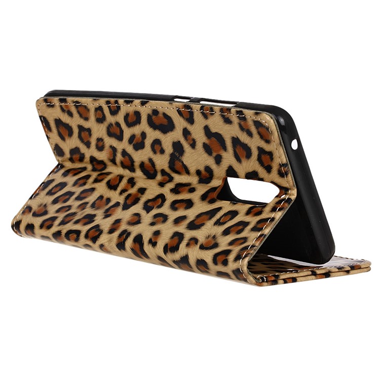 Glossy Leopard Wallet Leather Case Stand for Huawei Mate 9 Pro/ Porsche Design-6