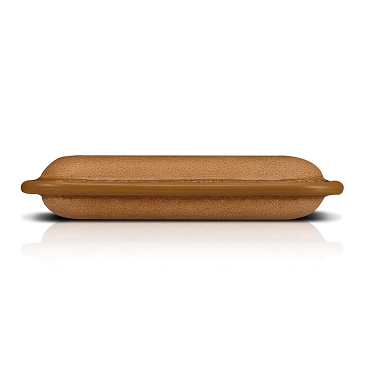 ICARER Genuine Leather Portable Power Bank 4400mAh External Battery for iPhone iPad Samsung - Brown-5