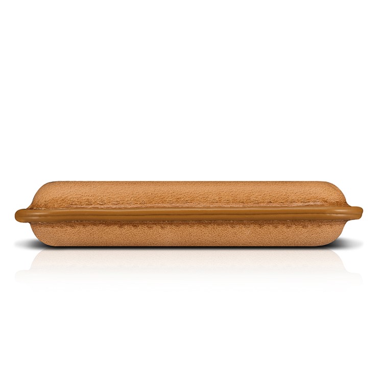 ICARER Genuine Leather Shell Portable Power Bank 8000mAh for iPhone iPad Samsung - Brown-3