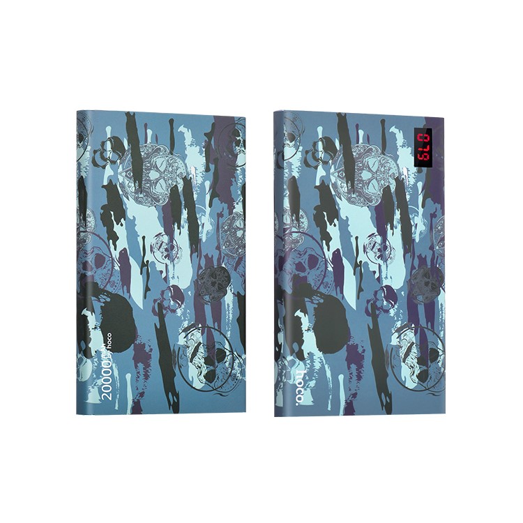 HOCO 20000mAh Dual USB Camouflage Power Bank for iPhone Samsung Huawei Etc (B17C-20000) - Blue-2