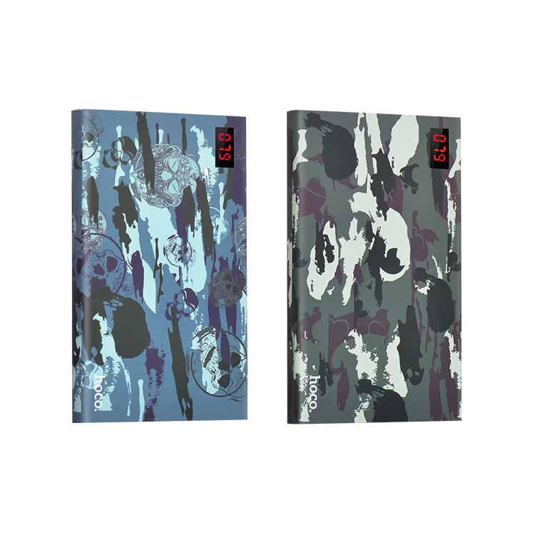 HOCO 20000mAh Dual USB Camouflage Power Bank for iPhone Samsung Huawei Etc (B17C-20000) - Blue-4