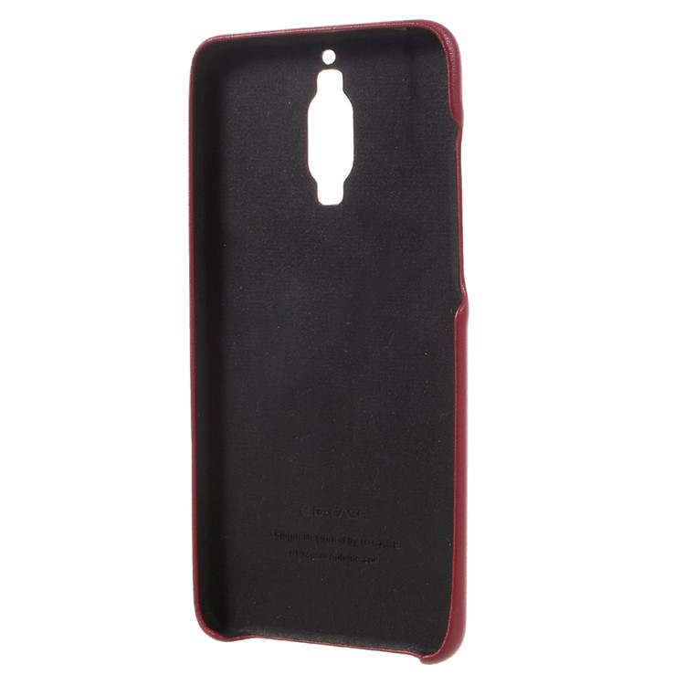 G-CASE Ostrich Texture Leather Coated PC Mobile Case with Card Slot for Huawei Mate 9 Pro / Porsche Design - Red-2