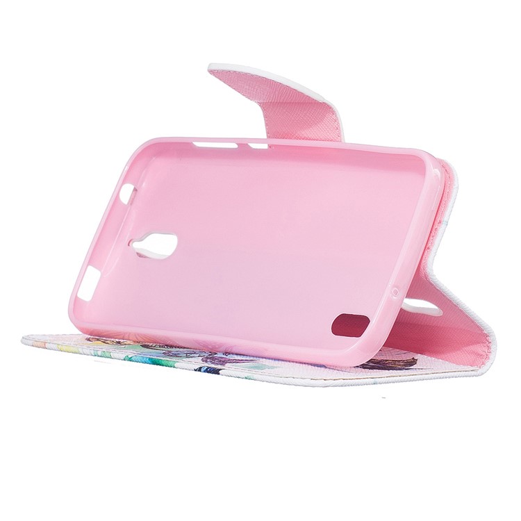 Pattern Printing Wallet Leather Stand Case for Huawei Y625 - Dream Catcher-4