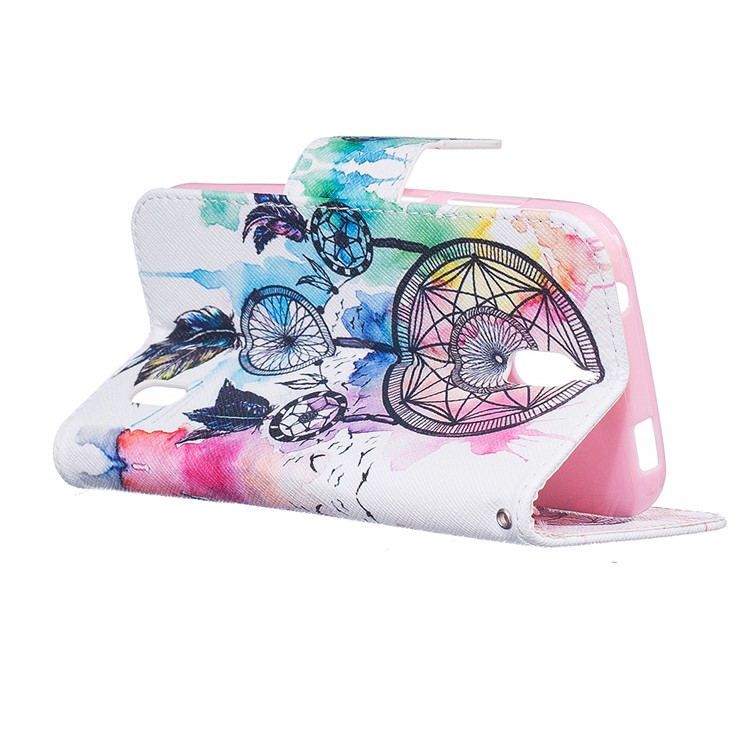 Pattern Printing Wallet Leather Stand Case for Huawei Y625 - Dream Catcher-5