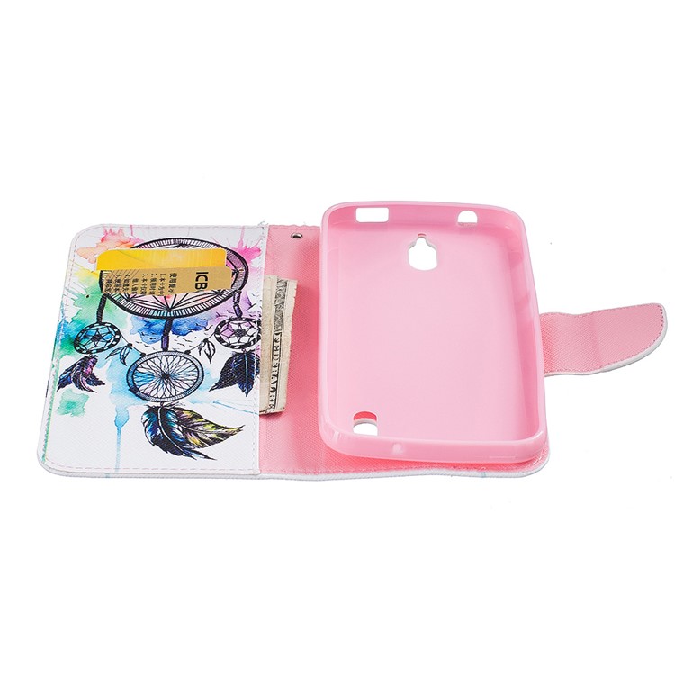 Pattern Printing Wallet Leather Stand Case for Huawei Y625 - Dream Catcher-8
