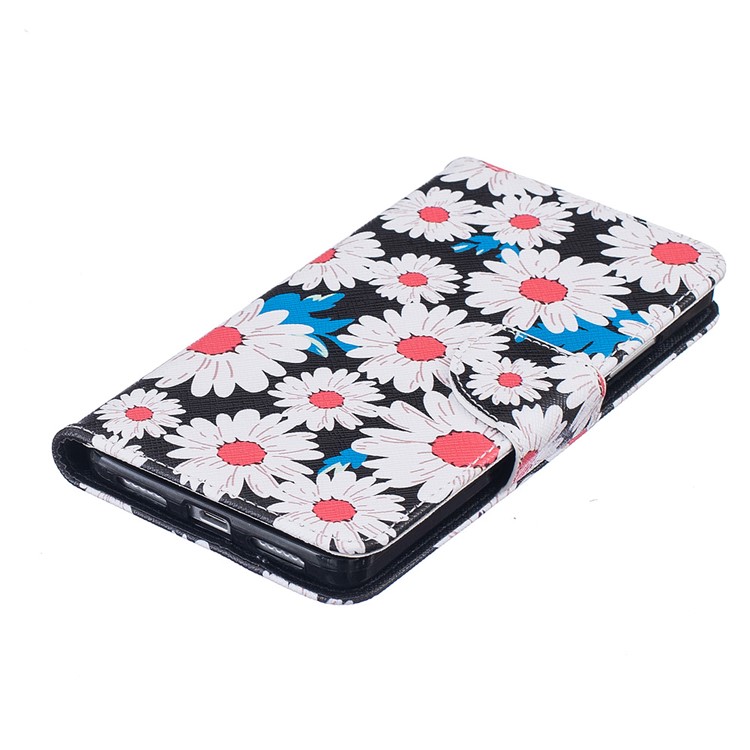 Pattern Printing Leather Wallet Case for Huawei Honor 5X/Honor Play 5X - Daisy Flowers-6