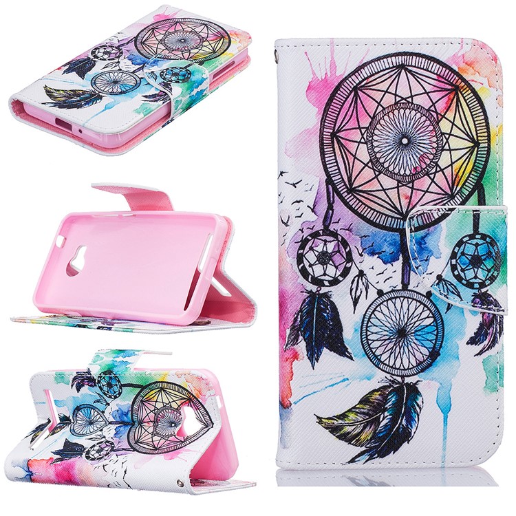 Wallet Leather Stand Case for Huawei Y3 II / Y3II - Dream Catcher-1