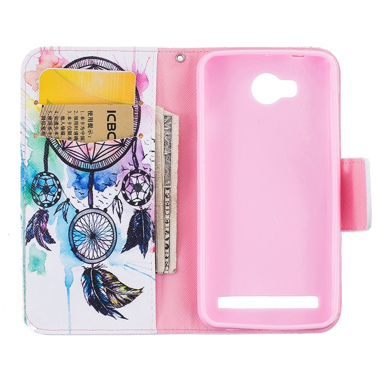 Wallet Leather Stand Case for Huawei Y3 II / Y3II - Dream Catcher-8