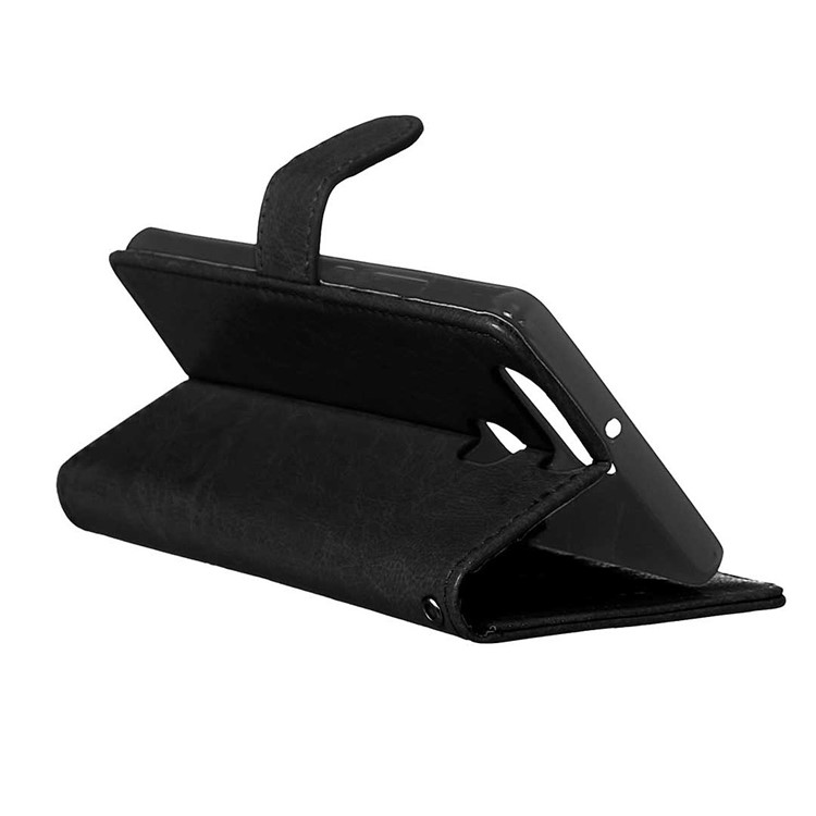 Wallet Leather Stand Case for Huawei P9 - Black-6