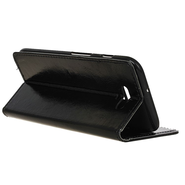 Crazy Horse Texture Wallet Leather Phone Stand Case for Huawei Honor Magic - Black-5