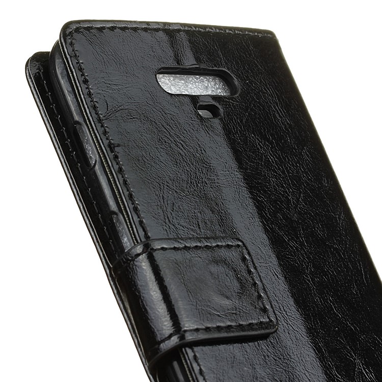 Crazy Horse Texture Wallet Leather Phone Stand Case for Huawei Honor Magic - Black-7
