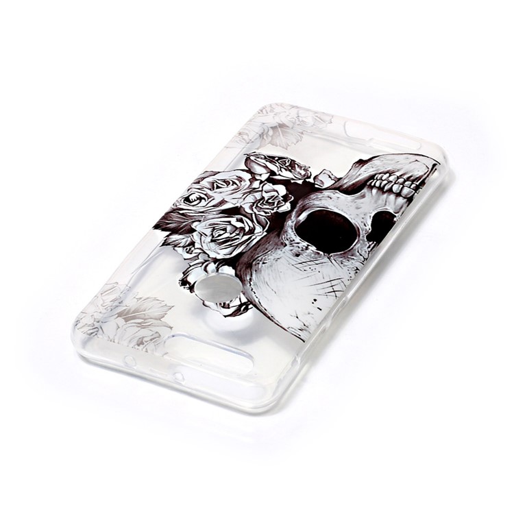 Pattern Printing IMD TPU Case for Huawei Honor 8 - Cool Skull-3
