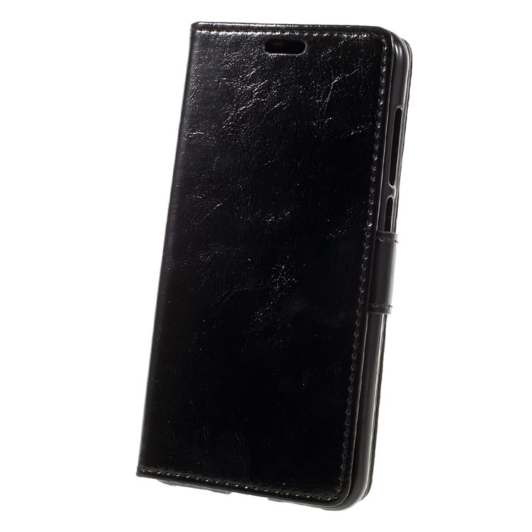 Crazy Horse Stand Leather Wallet Case for Huawei P8 Lite (2017) / Honor 8 Lite - Black-3