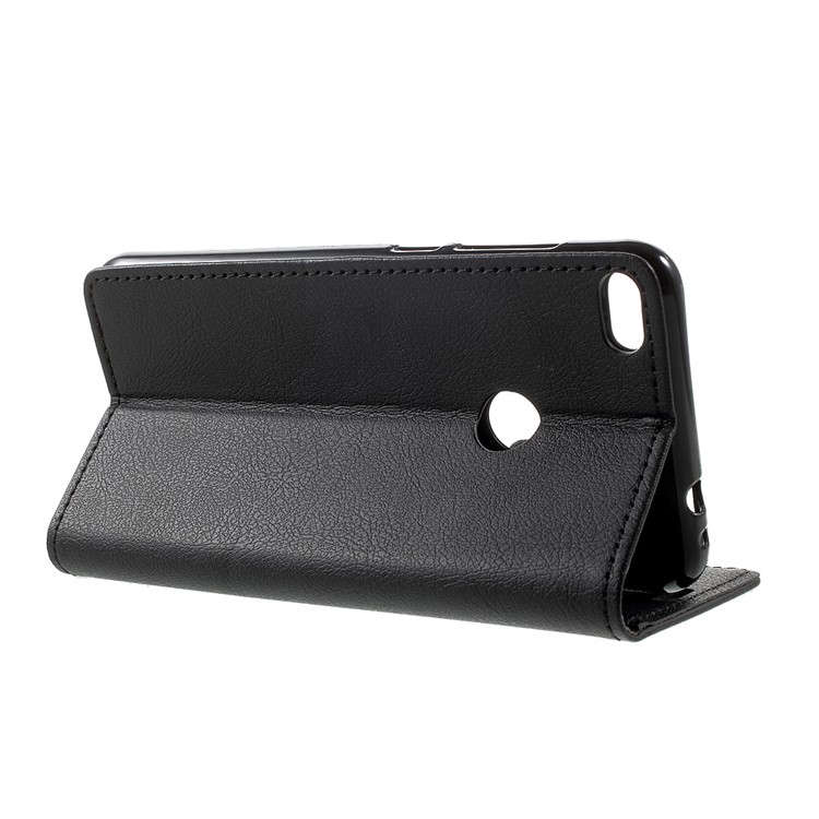 Wallet Leather Stand Case for Huawei P8 Lite (2017) / Honor 8 Lite - Black-4