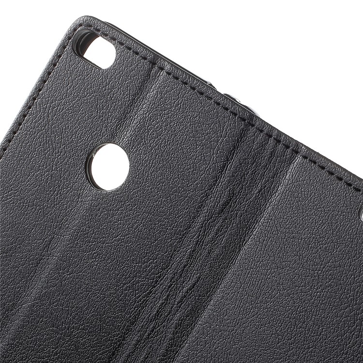 Wallet Leather Stand Case for Huawei P8 Lite (2017) / Honor 8 Lite - Black-8