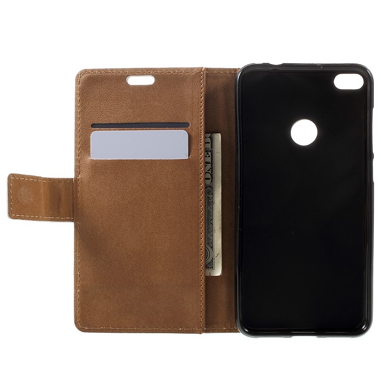 Wallet Leather Stand Case for Huawei P8 Lite (2017) / Honor 8 Lite - Colorized Tree-5