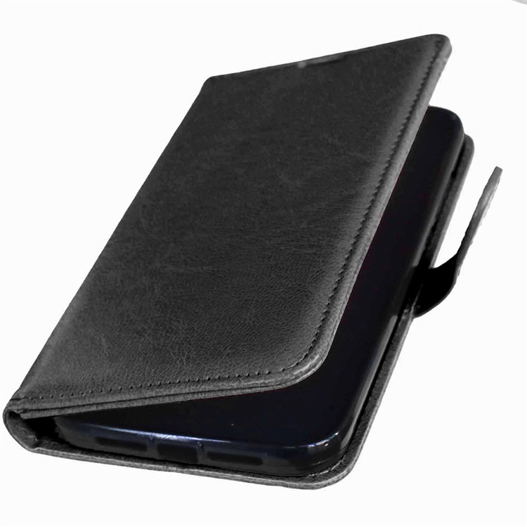 Multi Card Slots Crazy Horse Leather Stand Case for Huawei Honor 5X/Honor Play 5X - Black-5
