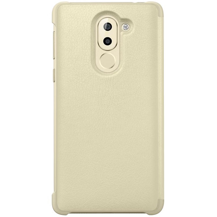 HUAWEI View Window Smart Leather Flip Cover for Huawei Honor 6x (2016) - Gold-3